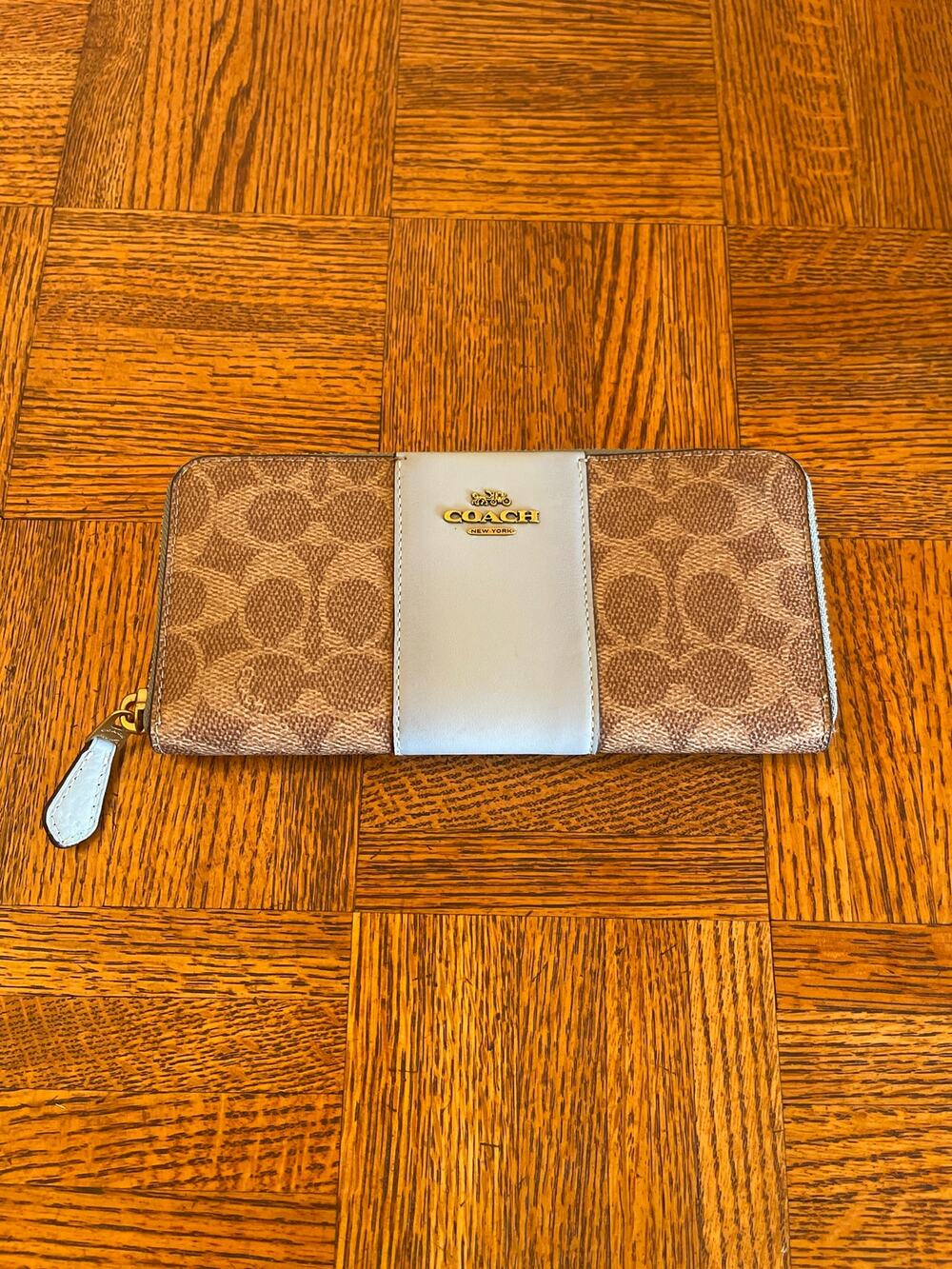 Coach zip around wallet